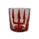 Copo Whisky de Vidro Exú Tridente Vermelho 230 ml Nadir Luxo