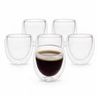 Copo xícara de café parede dupla kit com 6 unidades 90ml Copo xícara de café parede dupla kit com 6 unidades 90ml