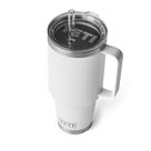 Copo YETI Rambler 1.25L com alça e tampa de palha - branco