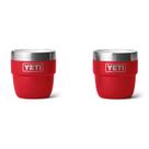 Copo YETI Rambler Empilhável 120ml (2 Unidades) - Aço Inoxidável - Vermelho