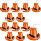 Copos, chapéu de cowboy Amyhill, 350 ml com tampas e canudos, 12 peças, marrom