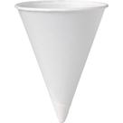 Copos Cone DART Solo 118 ml, papel branco, 5000 xícaras