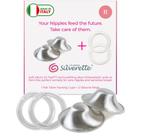 Copos de Amamentação Silverette The Original - Com Anéis de Silicone