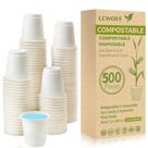 Copos de banheiro CCWOFF 90mL 100% compostáveis biodegradáveis