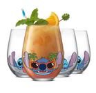 Copos de bebida JoyJolt Disney Stitch Silly Sips 560mL x4