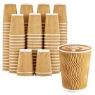 Copos de café Clawsoff descartáveis corrugados de 12 onças, pacote 120