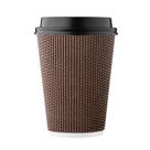 Copos de café Conjunto de 100 copos Ripple descartáveis Harvest Pack de 350 ml