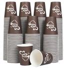 Copos de café de papel Clawsoff 300 ml 12 onças descartáveis marrons x300
