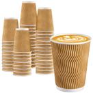 Copos de café de papel descartáveis BYSNOW 350mL (pacote de 100)