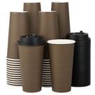 Copos de café de papel descartáveis LITOPAK 20 onças (590 mL), pacote com 100