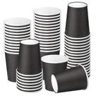 Copos de café de papel descartáveis Nitlak 8oz/240ml pretos (pacote com 50)