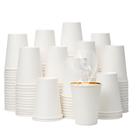 Copos de café de papel descartáveis YEEHAW 350mL 1000 Pack brancos
