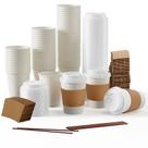 Copos de café de papel JOLLY PARTY de 12 onças pacote com 50 com tampas e mangas