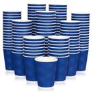 Copos de café de papel JollyPack 12 onças, pacote 120, Blue Ripple Wall