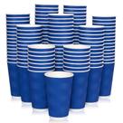 Copos de café de papel JollyPack 16 onças, pacote 120, Blue Ripple Wall Copos de café de papel JollyPack 16 onças, pacote 120, Blue Ripple Wall