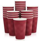 Copos de café de papel JollyPack, pacote de 60, 473 ml, vinho tinto, 16 onças