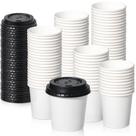 Copos de café descartáveis Fit Meal Prep 118 ml (pacote de 100) com tampas