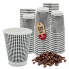 Copos de café descartáveis TopTopper 240 ml, pacote com 200 unidades, parede dupla