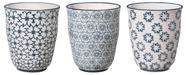 Copos de cerâmica Bloomingville Kristina Set 3 coloridos de 310 ml Copos de cerâmica Bloomingville Kristina Set 3 coloridos de 310 ml