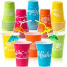 Copos de festa CUPLOOV, decorações de festa havaianas, 470 ml, 50 unidades