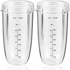Copos de liquidificador de reposição de 32 onças (2 pacotes) para NutriBullet 600w/900w