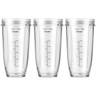 Copos de liquidificador MEET JUICE, pacote com 3 liquidificadores Ninja compatíveis com 710 ml