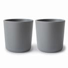 Copos de louça para crianças Mushie, pacote com 2, 225 ml, sem BPA