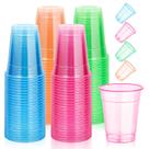 Copos de néon KesaPlan 120 unidades 470 ml que brilham no escuro para festas
