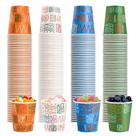 Copos de Papel Descartáveis FIKSYK - 150ml (5oz) - Pacote com 500 Unidades Coloridas