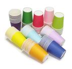 Copos de papel descartáveis Lomyundar DIY 8 onças 50 unidades multicoloridos Copos de papel descartáveis Lomyundar DIY 8 onças 50 unidades multicoloridos