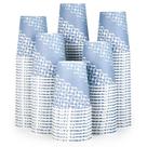 Copos de papel descartáveis MUCHII 240 ml 300 unidades, 8 onças, padrão azul Copos de papel descartáveis MUCHII 240 ml 300 unidades, 8 onças, padrão azul