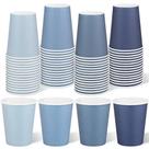 Copos de papel descartáveis URATOT 9 oz Gradient Blue (pacote com 60)