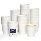 Copos de papel LITOPAK 300 unidades 180 ml descartáveis brancos 6 onças
