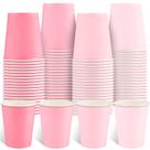 Copos de papel NatNarr 9 onças Pink Gradient, pacote com 100 unidades descartáveis Copos de papel NatNarr 9 onças Pink Gradient, pacote com 100 unidades descartáveis