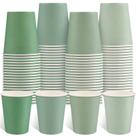 Copos de papel NatNarr Sage Green 9 onças, pacote com 100 unidades descartáveis Copos de papel NatNarr Sage Green 9 onças, pacote com 100 unidades descartáveis