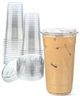 Copos de plástico Aestleaf 950ml com tampas (25 conjuntos para bebidas frias)