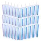Copos de plástico Ahongwenxi Iridescent 700mL com tampas e canudos x30