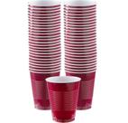 Copos de plástico Amscan Berry Red, 532 ml, 50 unidades, empilháveis