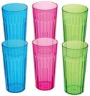 Copos de plástico Arrow Home Products Rainbow 900 ml, conjunto de 6 Copos de plástico Arrow Home Products Rainbow 900 ml, conjunto de 6
