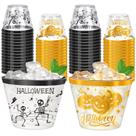 Copos de plástico BYMIOYA Halloween 9 onças (260 mL) 60 unidades Copos de plástico BYMIOYA Halloween 9 onças (260 mL) 60 unidades