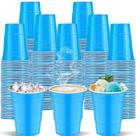Copos de plástico cssopenss 16 onças (473 ml) azuis 120 unidades para festa Copos de plástico cssopenss 16 onças (473 ml) azuis 120 unidades para festa