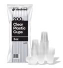 Copos de plástico descartáveis Dealmed 90mL, pacote com 200