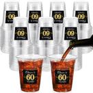 Copos de plástico descartáveis Funnymoom 60th Birthday 350mL x100 Copos de plástico descartáveis Funnymoom 60th Birthday 350mL x100