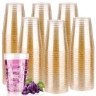 Copos de plástico descartáveis Goodluck Gold Glitter 350 ml 200 unidades