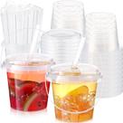 Copos de plástico Funnymoom, baldes de sorvete de 700 ml com tampas, 50 unidades Copos de plástico Funnymoom, baldes de sorvete de 700 ml com tampas, 50 unidades