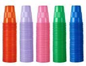 Copos de plástico Lilymicky, 7 onças, pacote com 500, descartáveis, cores variadas