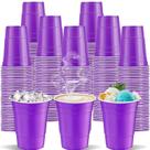 Copos de plástico para beber cssopenss 120 unidades 470 ml roxos para festa