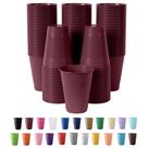 Copos de plástico Party Solids Exquisite Burgundy 350 ml, pacote com 50