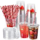 Copos de plástico Skybooly Strawberry 1st Birthday 350mL x50