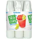 Copos de plástico Supellectilem 350ml descartáveis, pacote com 300
